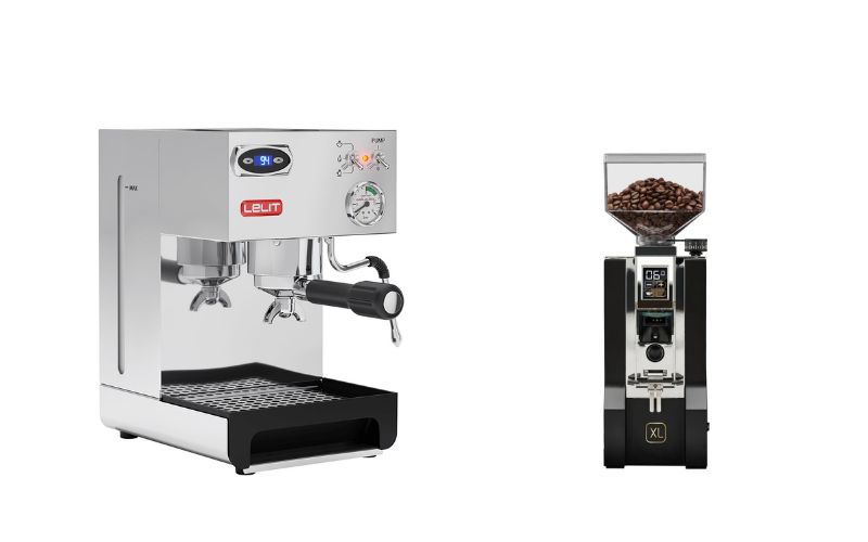 Máy pha cà phê Lelit Anna PL41TEM và máy xay cà phê Eureka Mignon Classico