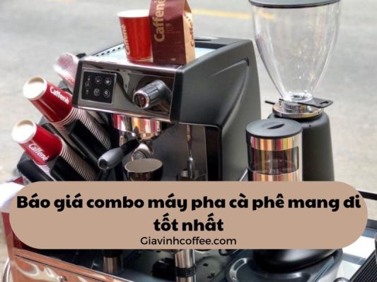 Combo máy pha cà phê mang đi