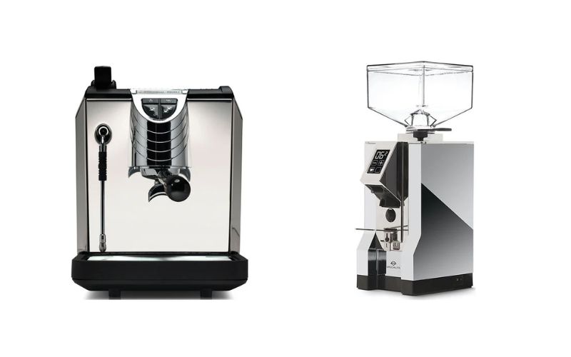 Máy pha cà phê Nuova Simonelli Oscar II và máy xay cà phê Eureka Mignon Specialita