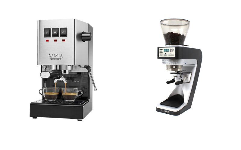 Máy pha cà phê Gaggia Classic Pro và máy xay cà phê Baratza Sette 270 